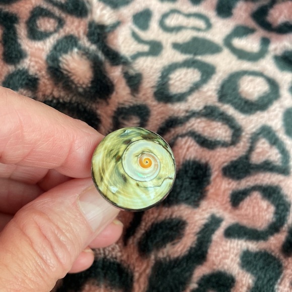 Shell & sterling silver ring - Picture 7 of 10